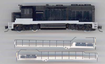 Undecorated GP-35 Locomotive